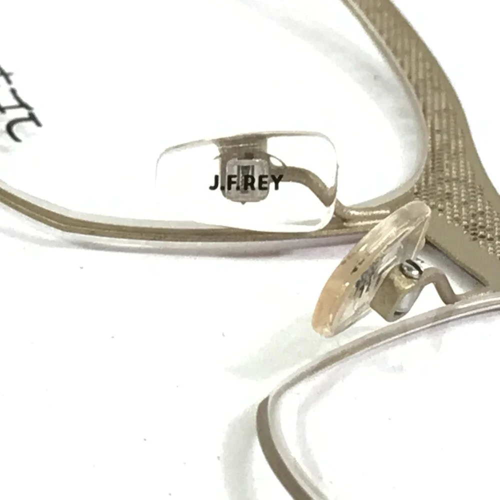 J.F. Rey Eyeglasses Frames JF2559 3030 Red Gold Cat Eye Fleur De Lis 53-16-132